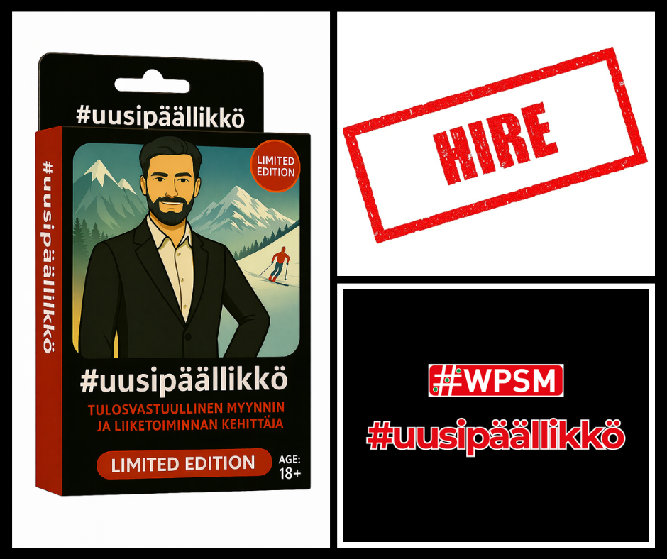 #uusipäällikkö nro 3 on Tulosvastuullinen myynnin ja liiketoiminnan kehittäjä