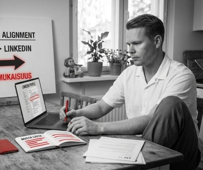 Työttömän maanantai osa 4 - Strateginen työnhaku. Pulkkinen päivittää LinkedIn profiilin.
